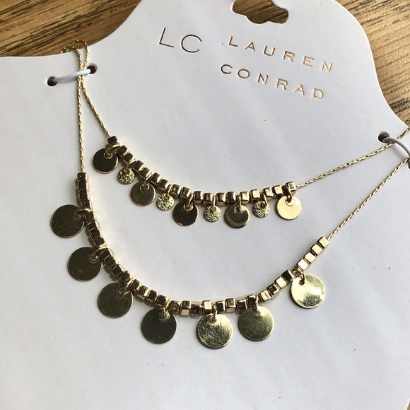 LC Lauren Conrad Jewelry - LC Lauren Conrad Necklace * Dangling Circles, NWT
